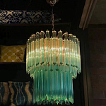 Дизайнерская люстра Blue Lagoon glass бирюзовое стекло  варинант исполнения - 4 | Loft Concept в Краснодаре