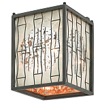 Бра с круглой зеркальной вставкой с эффектом ржавчины Stunning Radiance варинант исполнения - 3 | Loft Concept в Краснодаре