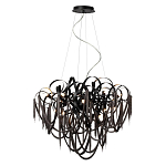 Люстра подвесная с объемной композицией из скрученных лент и металлических цепочек Atlantis Chain варинант исполнения - 4 | Loft Concept в Краснодаре