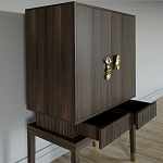 Кабинетный шкаф Elsa Dreams Walnut с 2-мя ящиками варинант исполнения - 2 | Loft Concept в Краснодаре