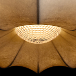 Подвесной светильник с белым фигурным абажуром и мягкими волнистыми краями Cloud Motion  варинант исполнения - 14 | Loft Concept в Краснодаре