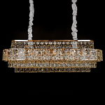 Люстра овальной формы хрустальная в неоклассическом стиле Majesty варинант исполнения - 1 | Loft Concept в Краснодаре