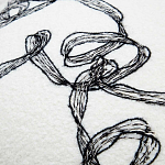 Кресло без подлокотников на деревянных ножках белое с вышивкой Sharp Armchair варинант исполнения - 5 | Loft Concept в Краснодаре