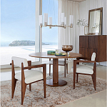 Кресло обеденное Alcove White Boucle из массива ореха варинант исполнения - 10 | Loft Concept в Краснодаре