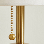 Настольная лампа на круглом основании из натурального камня Bartolomeo варинант исполнения - 3 | Loft Concept в Краснодаре