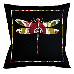 Подушка декоративная стрекоза цветной узор Ikat Pattern варинант исполнения - 1 | Loft Concept в Краснодаре