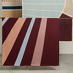 Плед из хлопка с геометрическим рисунком Elan Stripe Addison варинант исполнения - 7 | Loft Concept в Краснодаре
