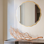 Золотое настенное зеркало Yvon Mirror варинант исполнения - 2 | Loft Concept в Краснодаре