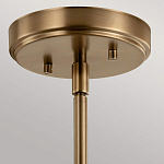 Подвесной светильник цвета латунь с прозрачным стеклянным плафоном в форме колокола Kichler варинант исполнения - 6 | Loft Concept в Краснодаре