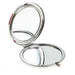 Зеркало карманное складное круглое из натурального камня Оникс в подарочной упаковке Silver Stone Mirrors варинант исполнения - 2 | Loft Concept в Краснодаре