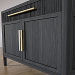 Буфет Primo с двумя ящиками и двумя фасадами Черный дуб варинант исполнения - 6 | Loft Concept в Краснодаре