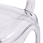 Прозрачный стул с подлокотниками LOUIS GHOST CHAIR Grey варинант исполнения - 5 | Loft Concept в Краснодаре