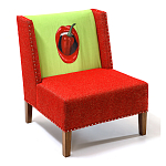 FUN Armchair "Chili Pepper" Red Дизайнерское кресло с цветным принтом варинант исполнения - 3 | Loft Concept в Краснодаре