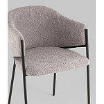 Стул Brace букле серый варинант исполнения - 2 | Loft Concept в Краснодаре