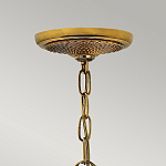 Люстра цвета латунь с 5-ю плафонами из рельефного стекла в форме ананаса Hinkley варинант исполнения - 6 | Loft Concept в Краснодаре