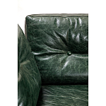 Диван Лофт Натуральная Винтажная кожа Зеленый Two Seat Encounter Leather Sofa варинант исполнения - 4 | Loft Concept в Краснодаре