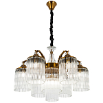 Подвесная люстра с плафонами с виде трубчатых хрустальных подвесок Cadice Chandelier 7 варинант исполнения - 2 | Loft Concept в Краснодаре