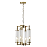 Люстра 4-мя прозрачными цилиндрическими плафонами Jeanette варинант исполнения - 2 | Loft Concept в Краснодаре