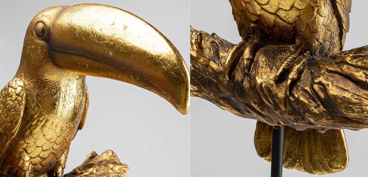 Статуэтка Golden Tukan on a stand - Loft-Concept в Краснодаре