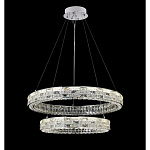 Люстра на 2 кольца с текстурной огранкой Reflection of Reality варинант исполнения - 9 | Loft Concept в Краснодаре