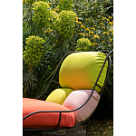 Дизайнерское разноцветное кресло на металлическом каркасе с подставкой для ног Poltronova Plasma Armchair варинант исполнения - 8 | Loft Concept в Краснодаре