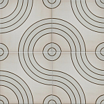 Дизайнерская плитка с узором Дорожки варинант исполнения - 1 | Loft Concept в Краснодаре