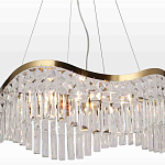 Люстра подвесная волнистой формы с хрустальными подвесками Ludivine Lighting варинант исполнения - 4 | Loft Concept в Краснодаре