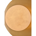 Бра круглое с плафоном из натурального камня на латунном основании Cryptocrystalline Stone варинант исполнения - 4 | Loft Concept в Краснодаре