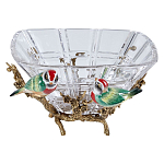 Чаша квадратная из прозрачного стекла с фигурками разноцветных птиц Eden Garden варинант исполнения - 1 | Loft Concept в Краснодаре