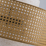 Подвесной светильник с декоративным поясом из плетеного бамбука Biuloggicu варинант исполнения - 9 | Loft Concept в Краснодаре