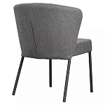 Стул серый с широкой закругленной спинкой Chair Gray Attractive варинант исполнения - 3 | Loft Concept в Краснодаре