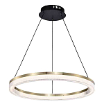 Люстра подвесная круглая светодиодная с золотым каркасом Ring Horizontal варинант исполнения - 1 | Loft Concept в Краснодаре