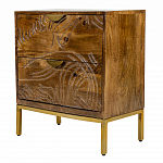 Прикроватная тумба с фактурным фасадом Termite варинант исполнения - 3 | Loft Concept в Краснодаре