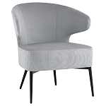 Современное мягкое кресло на металлических ножках Rakush Grey варинант исполнения - 1 | Loft Concept в Краснодаре