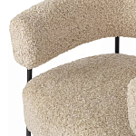 Кресло полукруглое мягкое с буклированной обивкой Armchair with Boucle Upholstery варинант исполнения - 2 | Loft Concept в Краснодаре