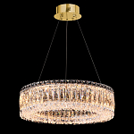 Люстра подвесная круглая из прозрачного хрусталя с золотым корпусом Selfsufficient варинант исполнения - 1 | Loft Concept в Краснодаре