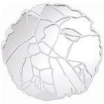 Зеркало кругле в декоративной раме белого цвета White Ratio варинант исполнения - 1 | Loft Concept в Краснодаре