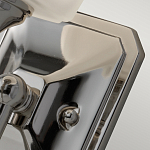 Бра для ванных комнат с белым матовым плафоном квадратной формы на основании цвета хром Feiss варинант исполнения - 3 | Loft Concept в Краснодаре