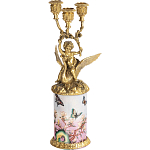 Фарфоровый подсвечник Лебедь с ангелом Asse варинант исполнения - 1 | Loft Concept в Краснодаре