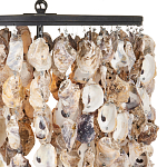 Люстра овальная с подвесками из устричных раковин Sea Ravens варинант исполнения - 1 | Loft Concept в Краснодаре
