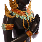 Декоративная статуэтка из бронзы Будда Bronze Kneeling Buddha варинант исполнения - 4 | Loft Concept в Краснодаре