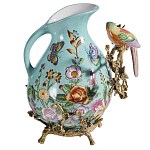 Кувшин с птичкой и  цветочным рисунком Blue Garden варинант исполнения - 2 | Loft Concept в Краснодаре