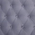 Кровать двуспальная серая с основанием из массива дерева с мягким изголовьем Velour Beds варинант исполнения - 4 | Loft Concept в Краснодаре