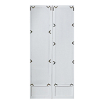 Зеркало-окно с эффектом старения в венецианском стиле Venetian White Mirror варинант исполнения - 2 | Loft Concept в Краснодаре