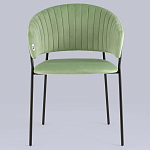 Стул в велюре фисташкового цвета Horizon варинант исполнения - 3 | Loft Concept в Краснодаре