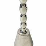 Кофейный столик с рельефной столешницей из металла Aplika Silver варинант исполнения - 5 | Loft Concept в Краснодаре