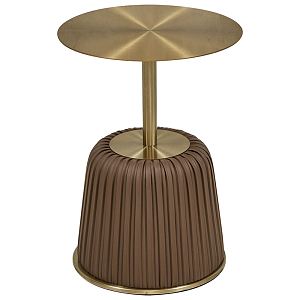 Приставной стол Orlaith Brown Gold Side Table
