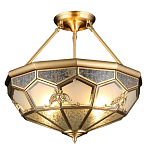 Люстра потолочная Leoni 2 в витражной технике варинант исполнения - 1 | Loft Concept в Краснодаре