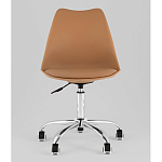 Офисный стул на металлическом основании EGGERY Brown пластик варинант исполнения - 5 | Loft Concept в Краснодаре