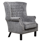 Кресло Charlie Armchair grey velour варинант исполнения - 1 | Loft Concept в Краснодаре